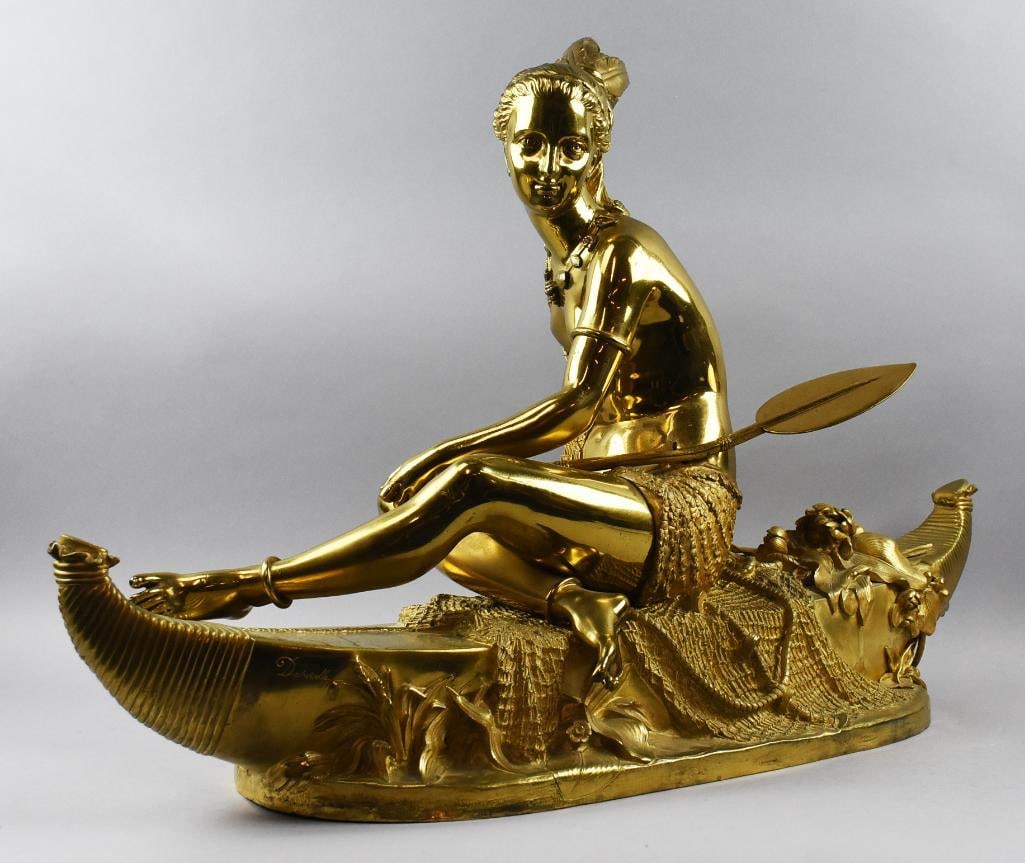 Duchoiselle Indian Madien Large Scuplture (1 of 11)