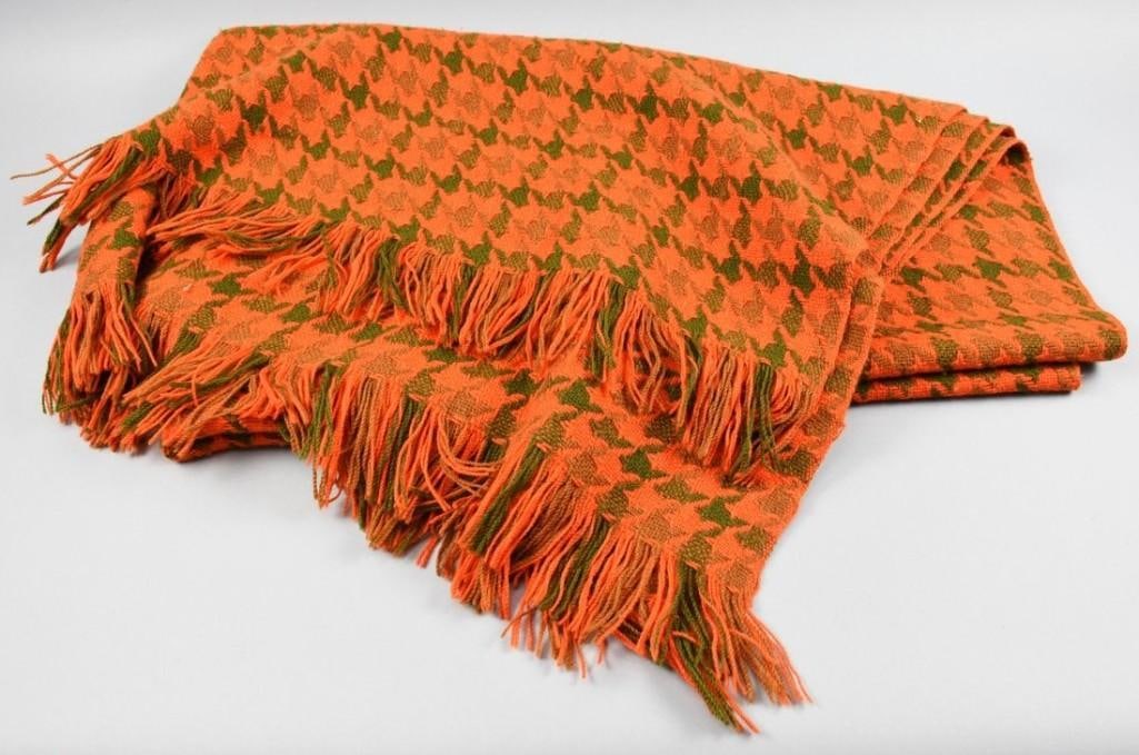 Vintage Pendleton Orange Blanket (1 of 3)
