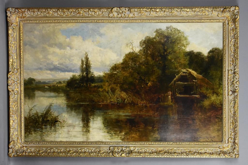 John Horace Hooper (1851-1906) Oil on Canvas Landscape (1 of 5)