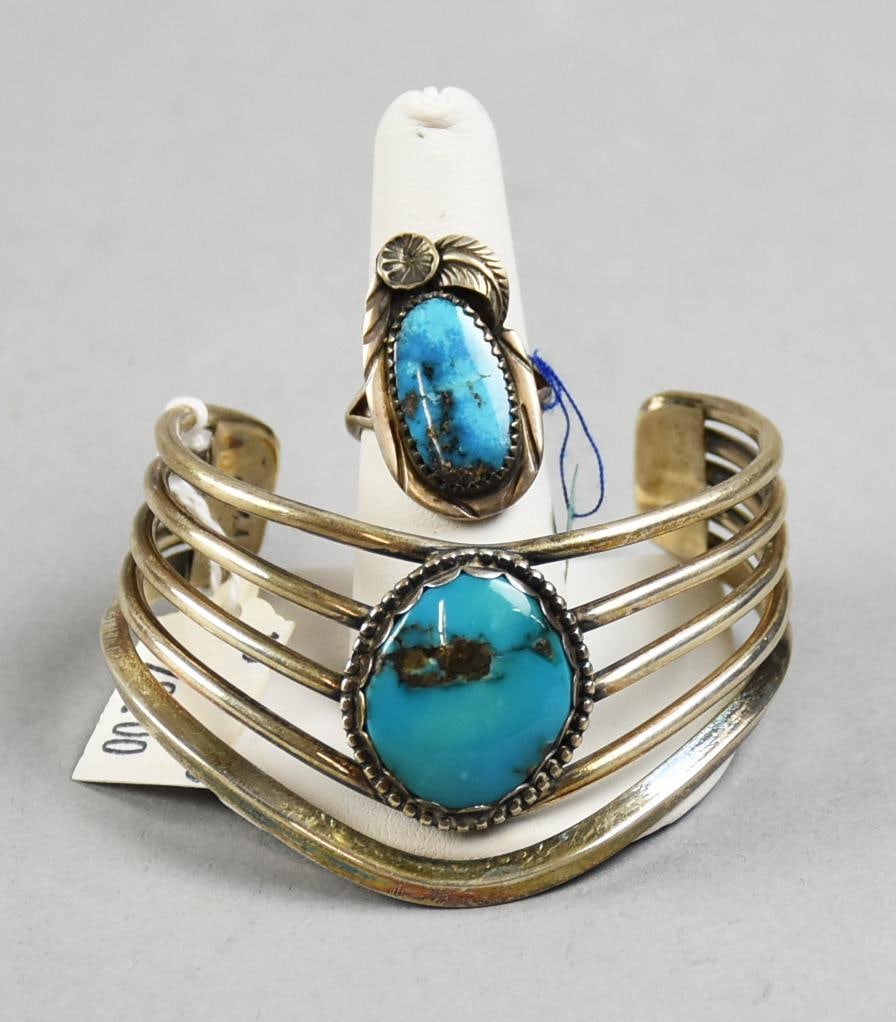 Vintage Harry Bert & VLam Sterling/Turquoise Jewelry (1 of 6)