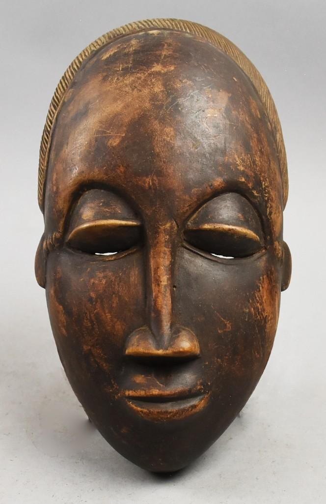 Ivory Coast African Baule Mask - Male Figure (1 of 9)