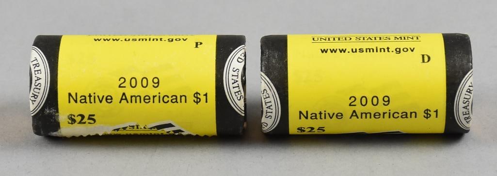 (2) 2009 Native American Roll, Sacajawea-Uncirculated (1 of 3)