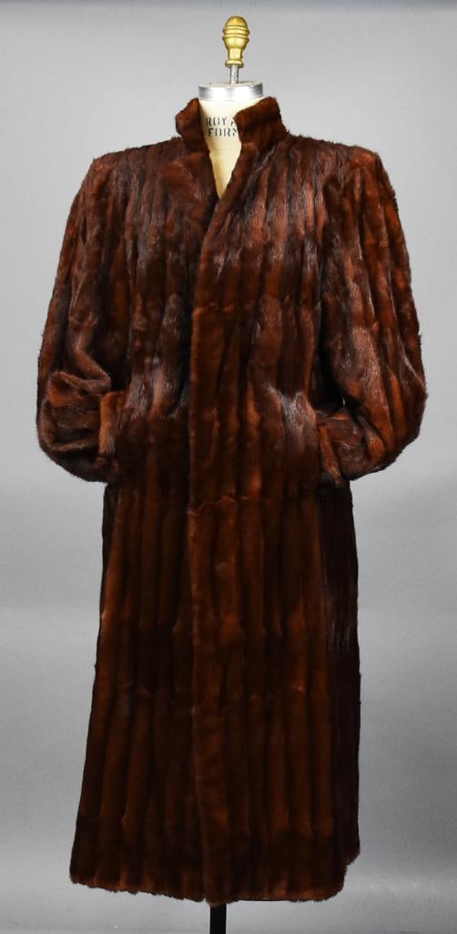 Vintage Mid Century Montag's Full Length Mink Coat (1 of 8)