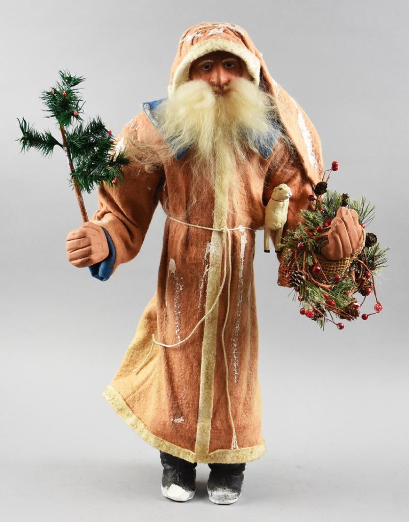 Old World Father Christmas/Belsnickel-Lamb-Feather Tree (1 of 6)