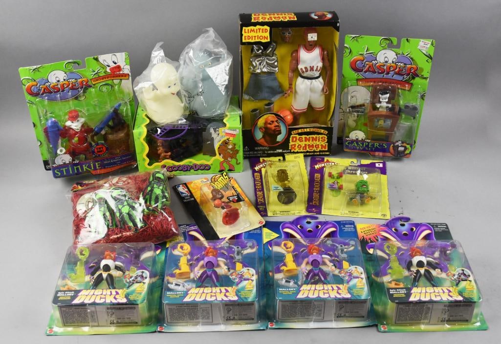 Misc Action Figure Grouping, Mighty Ducks, Casper, Etc. (1 of 6)
