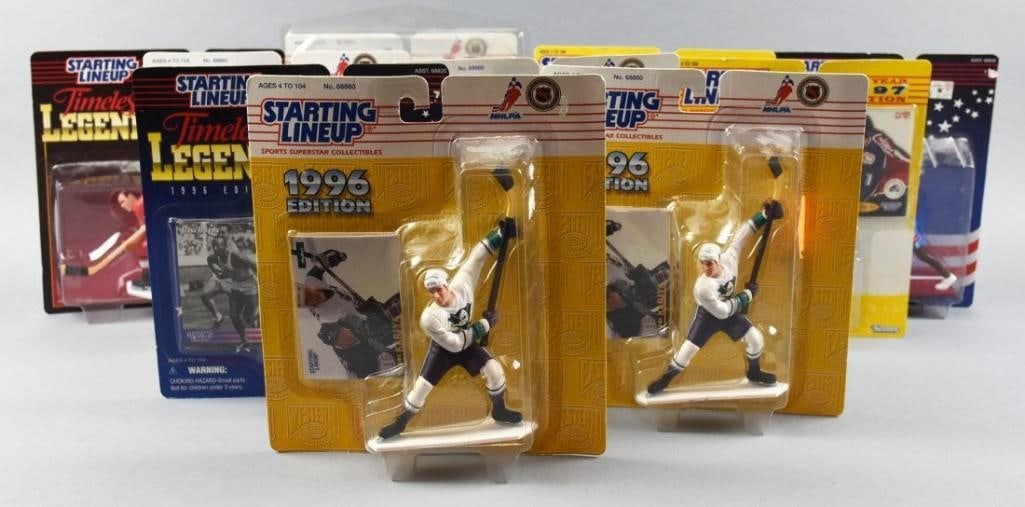 Lot of 10 Starting Lineup Figurines + Card HOCKEY (1 of 6)