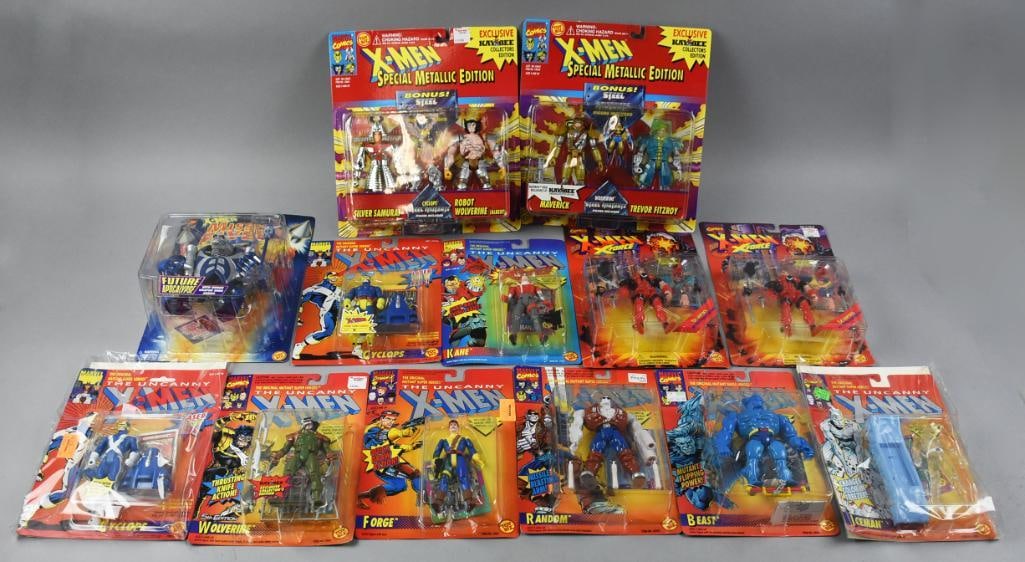 (13) Toy Biz Marvel X-Men Action Figures, Carded - NOS (1 of 5)