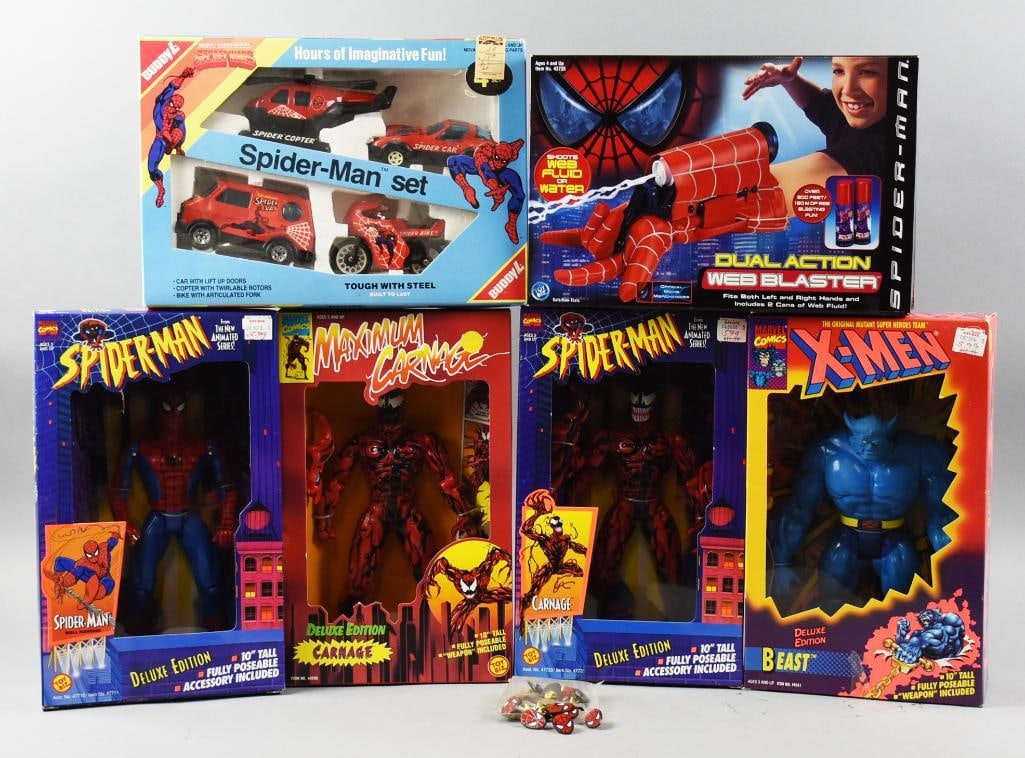 (6) Toy Biz/Buddy L Spider-Man Toys, Mint/Boxed - NOS (1 of 3)