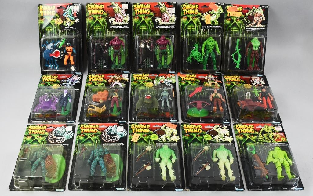 (15) Kenner Swamp Thing Action Figures, Carded - NOS (1 of 4)