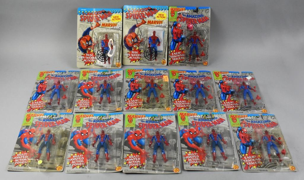 (13) Toy Biz Spider-Man Action Figures, Carded - NOS (1 of 2)