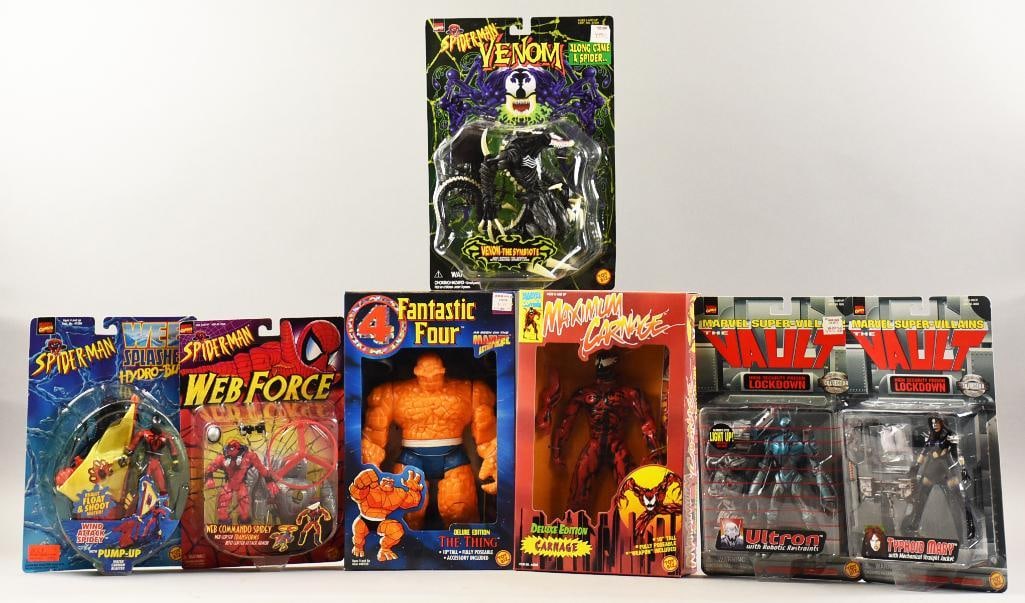 Toy Biz, Marvel Action Figures, Spiderman, Plus - NOS (1 of 5)