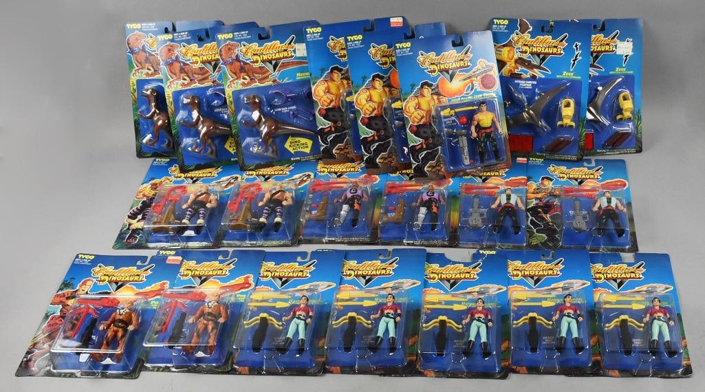 Tyco Cadillacs & Dinosaurs Action Figures, Carded - NOS (1 of 3)