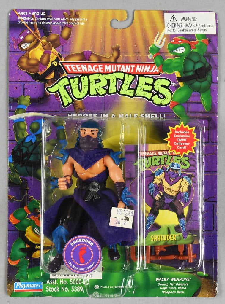 Playmates Teenage Mutant Ninja Turtles-Shredder - NOS: Playmates Teenage Mutant Ninja Turtles-Shredder, Carded - NOS. From the home of the largest toy collector on the west coast.