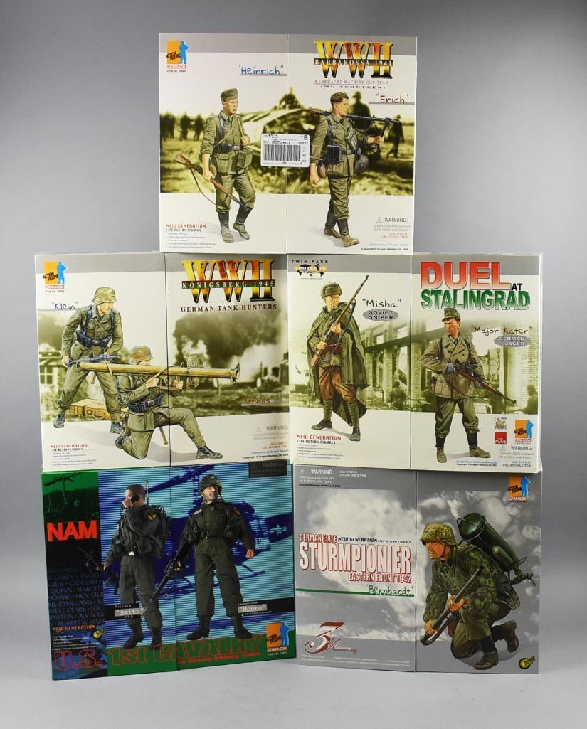 Nos 200002 Dragon Military Action Figs, Shipping Box Auction