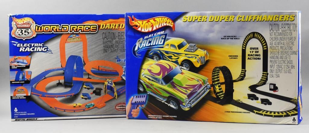 Mattel Hot Wheels Cliffhangers & World Race-Mint/Boxed: Mattel Hot Wheels Super Duper Cliffhangers & World Race Daredevil Challenge-Mint/Boxed. From the home of the largest toy collector on the west coast.