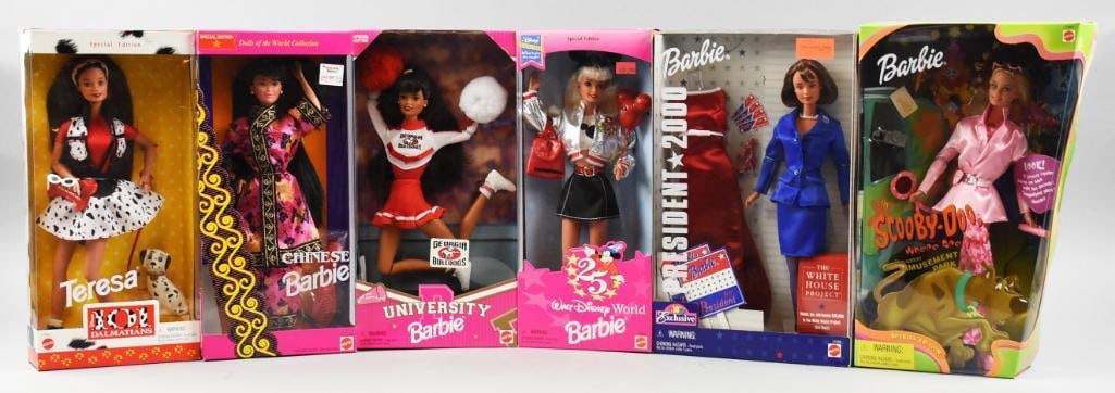 (6) Mattel Barbie Assortment, NRFB - New Old Stock (1 of 3)
