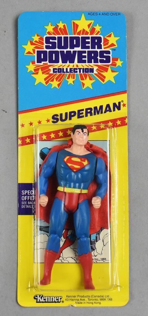 Kenner Super Powers Superman Action Fig Slim Card-NOS (1 of 2)