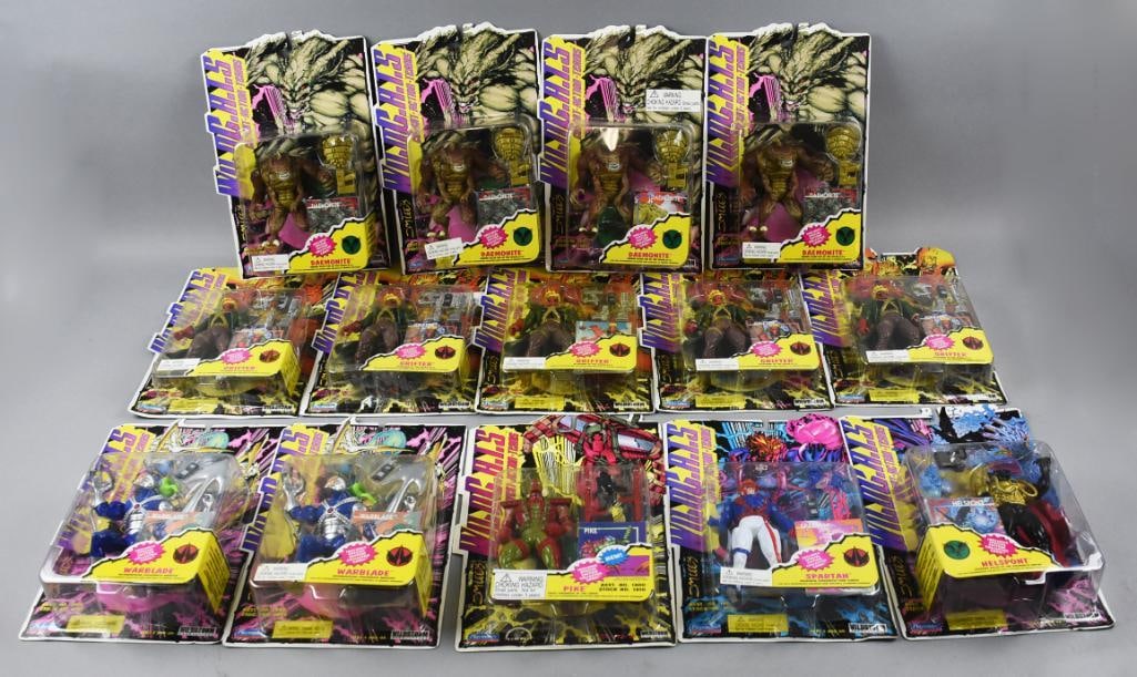 (14) Playmates Wild C.A.T.S. Action Figures, Carded-NOS (1 of 4)