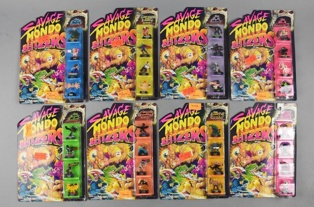 Savage Mondo Blitzers Action Figs, Kenner, Carded - NOS (1 of 4)