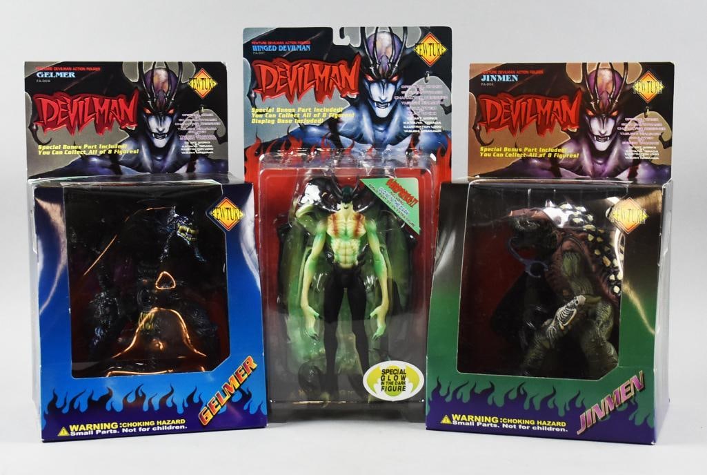 (3) Fewture Devilman Action Figures, Carded - NOS (1 of 3)