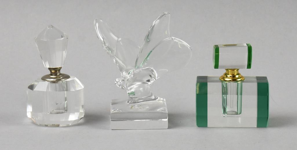 Vintage Crystal Perfume Bottles & Baccarat Butterfly (1 of 5)