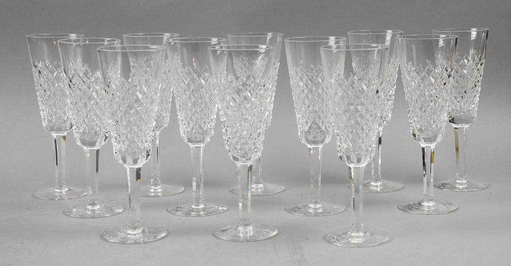 (12) 1952-2022 Waterford Crystal Alana Champagne Flutes (1 of 4)