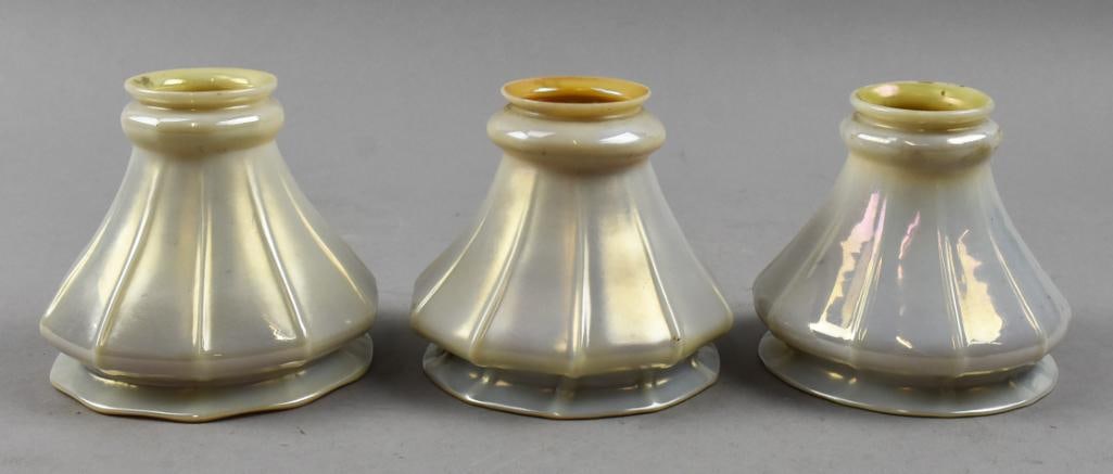 Steuben Art Glass Verre de Soie & Gold Aurene Shades (1 of 11)
