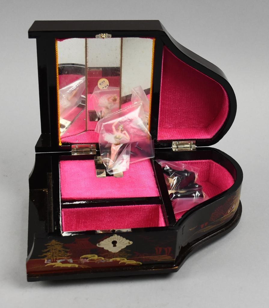 Vintage Japanese Ballerina Musical Jewel Box, Orig. Box (1 of 6)