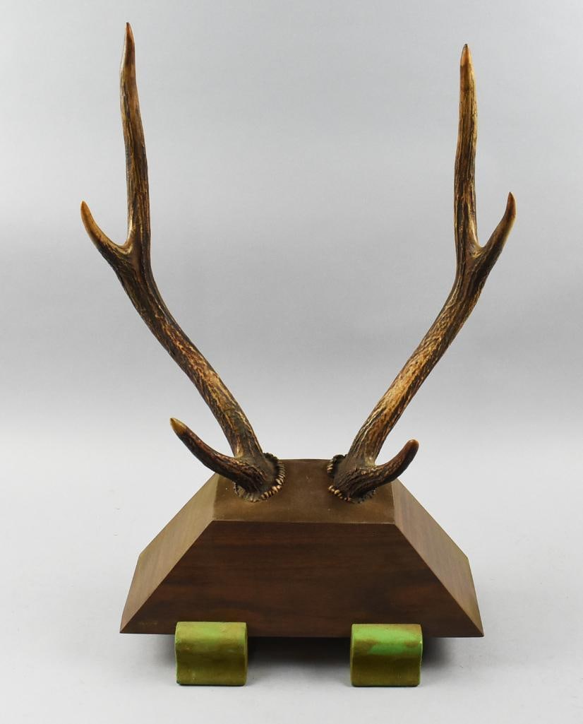 Vintage Japanese Deer Antlers Sword Display - Stand-NOS (1 of 7)