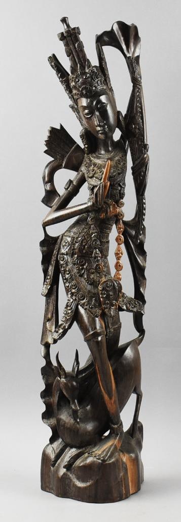 Vintage Balinese Dancer, Hand Carved (1 of 13)