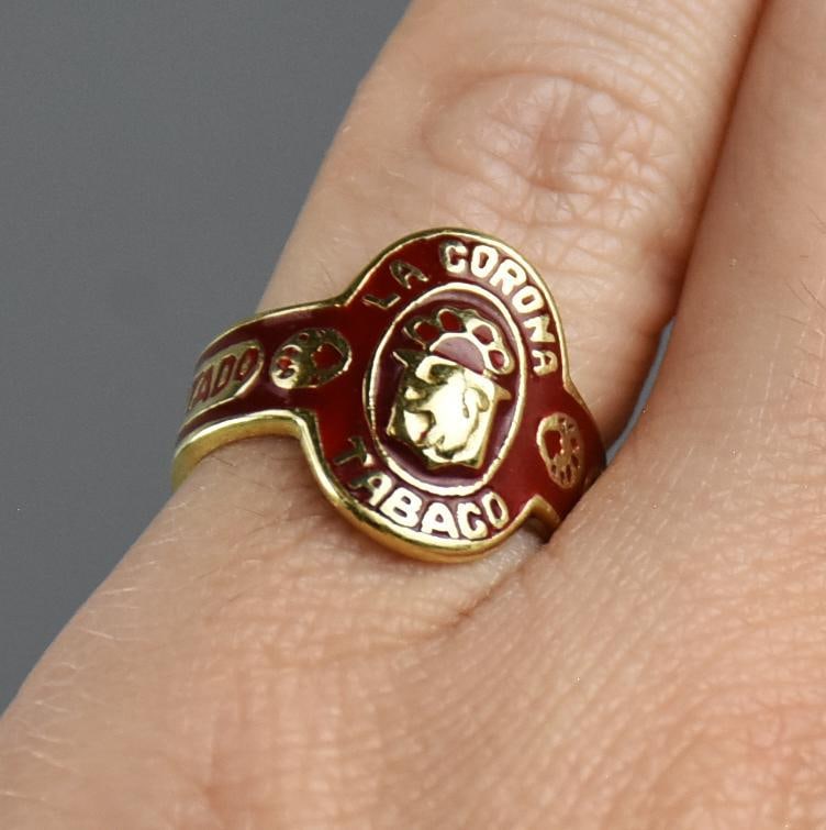 Vintage JCM 14K La Corona Cigar Band Ring (1 of 7)