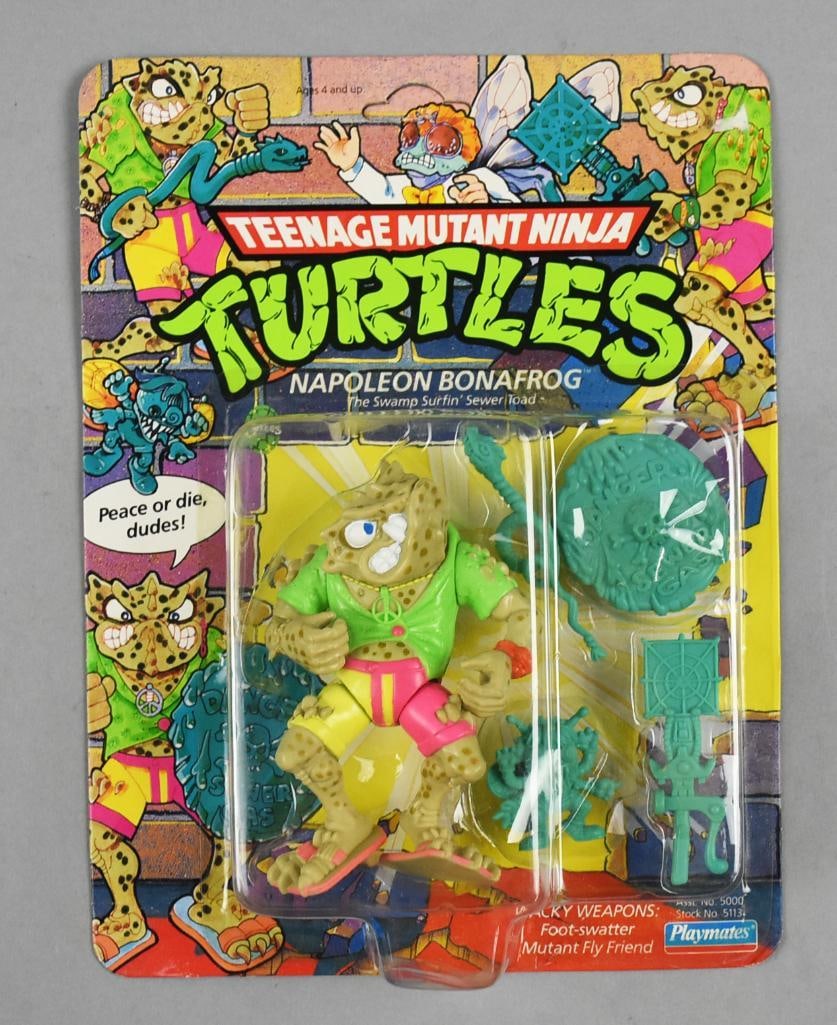 Teenage Mutant Ninja Turtles, Napoleon Bonafrog - NOS: Playmates Teenage Mutant Ninja Turtles, Napoleon Bonafrog -Carded - NOS. From the home of the largest toy collector on the west coast.