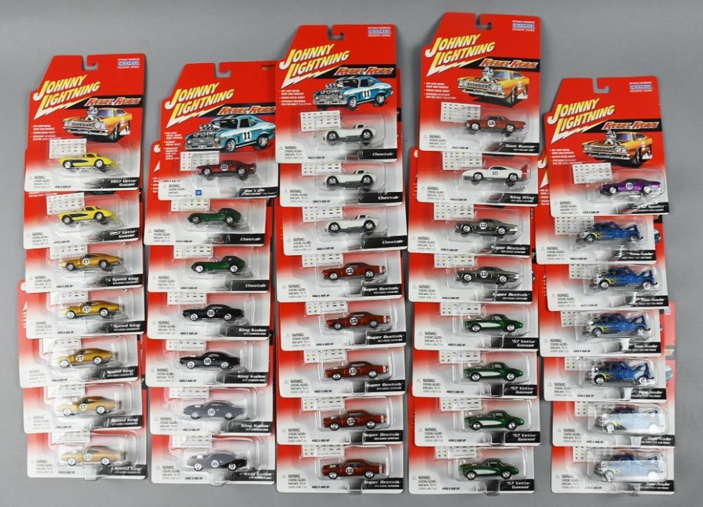 Johnny Lightning Rebel Rods Die Cast Cars-Carded-NOS (1 of 9)