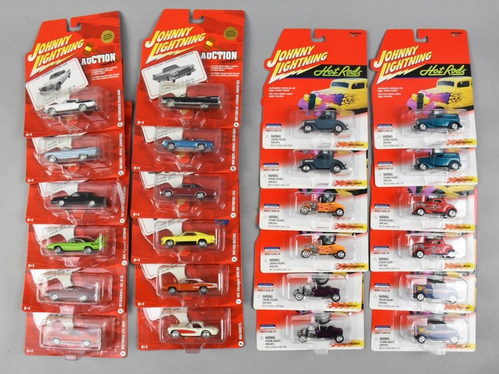 Johnny Lightning Die Cast Cars-Hot Rods/Auction- NOS Shipping Box (1 of 7)