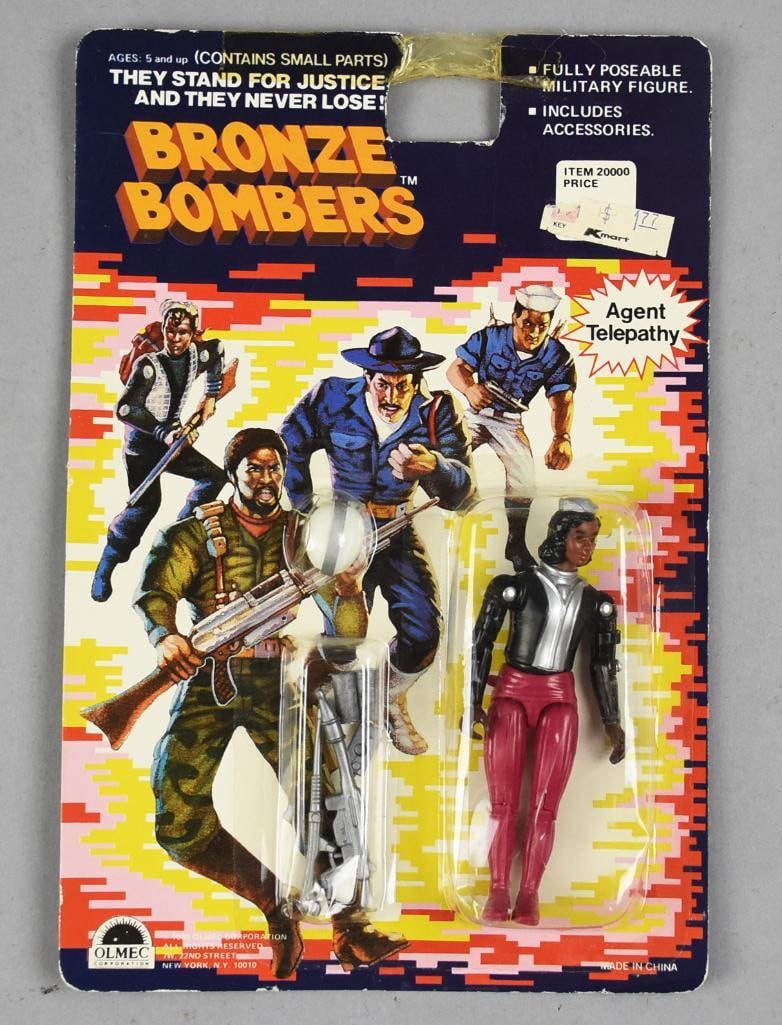 1988 Bronze Bomber Agent Telepathy Olmec-Carded New Old Stock: 1988 Bronze Bomber Agent Telepathy-Carded New Old Stock. From the home of the largest toy collector on the west coast.