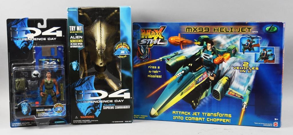 Trendmasters Independence Day, Mattel MX99 Heli Jet-NOS (1 of 2)