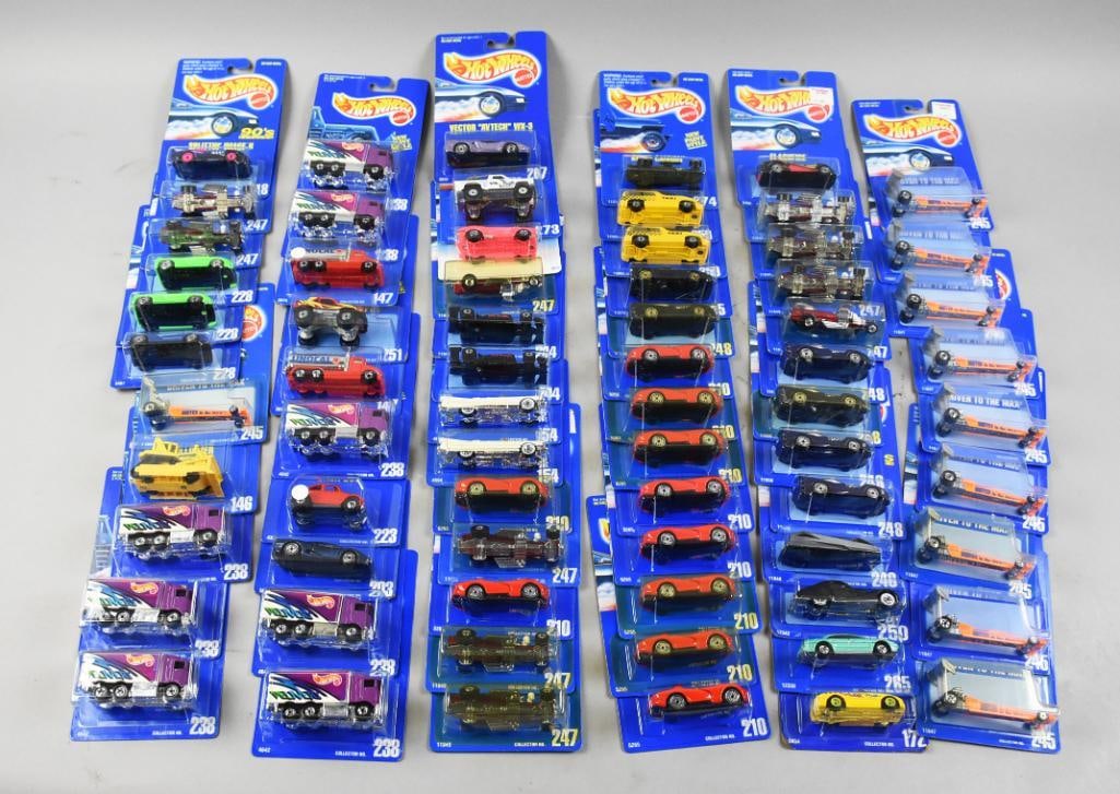 (69) Hot Wheels Basic Blue Card, Asst-Ship Box-Mint-NOS (1 of 5)