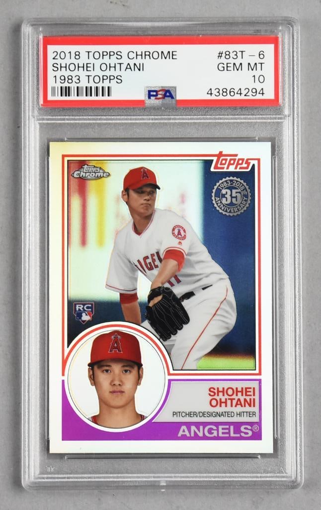 2018 Topps Chrome Shohei Ohtani Pitching, PSA GEM MT 10: 2018 Topps Chrome Shohei Ohtani Pitching, PSA GEM MT 10.