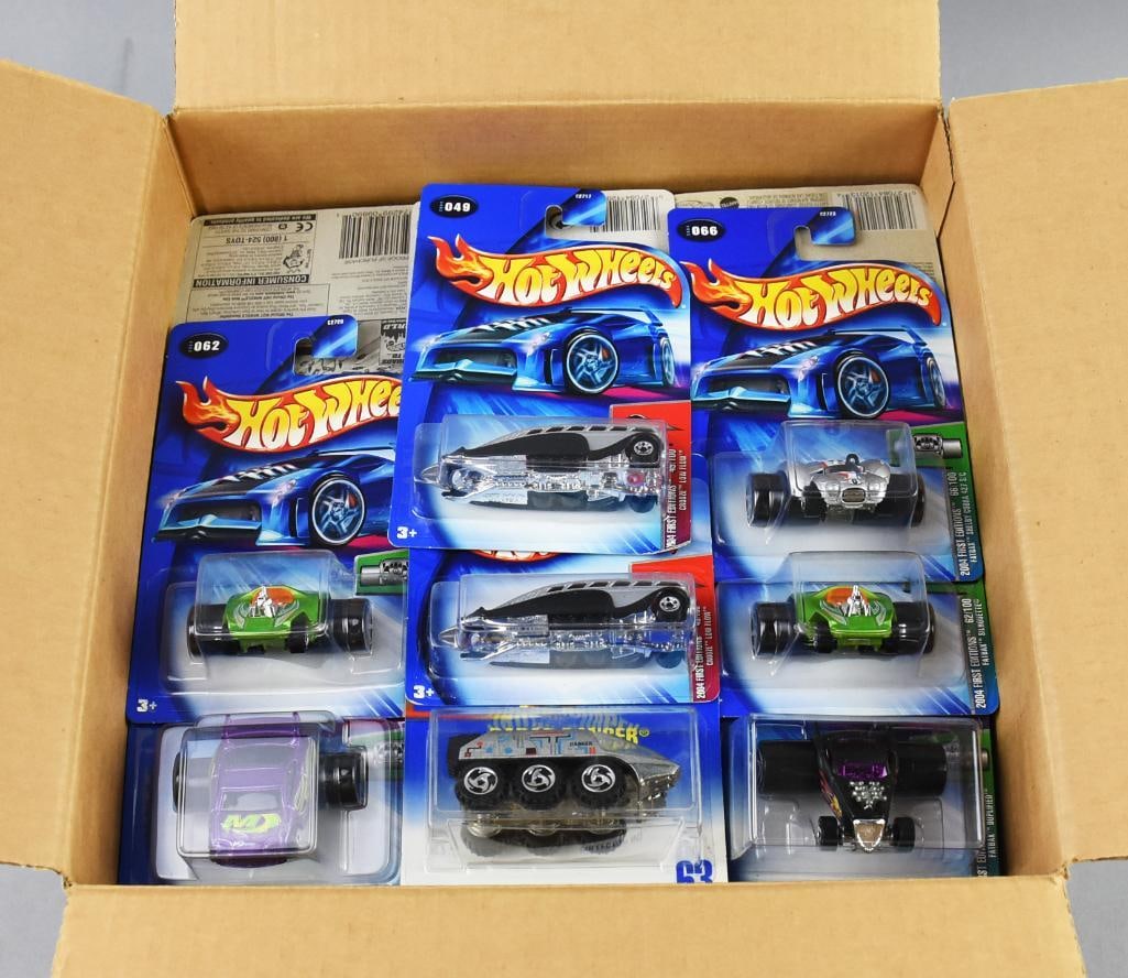 (81) 2003 Hot Wheels Basic Blue Card Asmt-Carded-NOS: Lot is 81 2003 Hot Wheels Basic Blue Card Assortment-Carded-NOS. Includes some First Editions. From the home of the largest toy collector on the west coast.