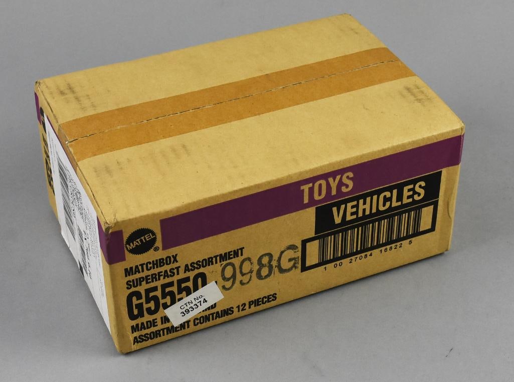 Matchbox SuperFast Asmt, Factory Sealed Ship Box-NOS: Matchbox SuperFast Assortment, Factory Sealed Ship Box-NOS. From the home of the largest toy collector on the west coast.