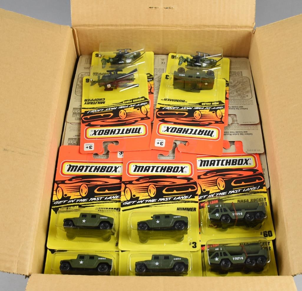 (101) Matchbox Superfast & More Die Cast, Carded-NOS: Lot is 101 Matchbox Superfast & More Die Cast, Carded-NOS. 36 are military vehicles. From the home of the largest toy collector on the west coast.