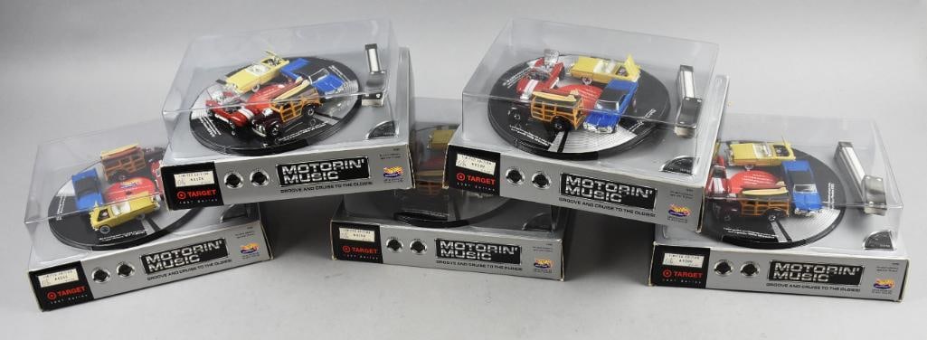 1996 Hot Wheels Motorin' Music Collection, Boxed, NOS: Lot is five Hot Wheels Motorin' Music Collection, Boxed, NOS. From the home of the largest toy collector on the west coast.
