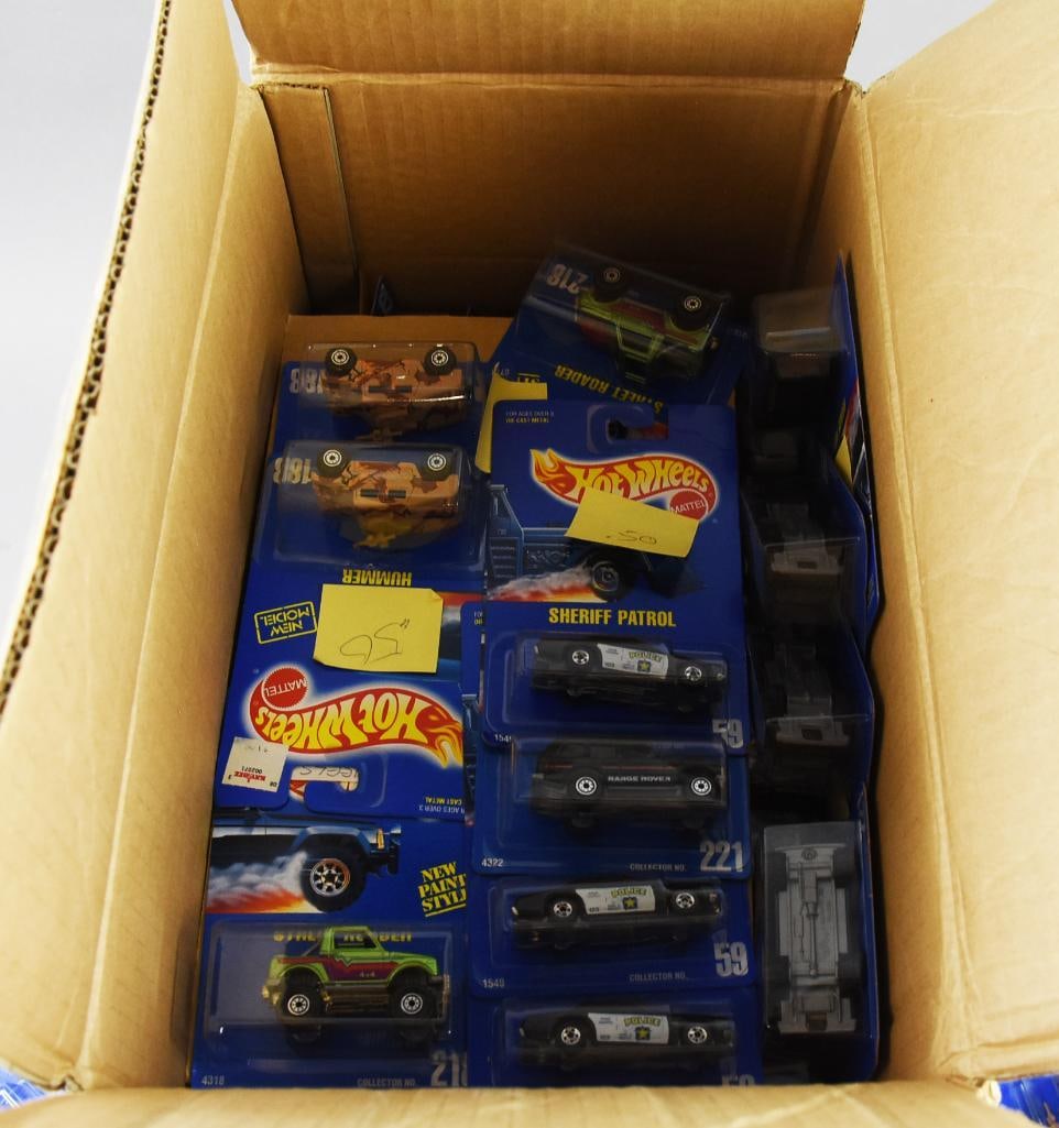 115 1991-92 Hot Wheels Basic Blue Card Asmt-Mint-NOS: Lot is 115 1991-92 Hot Wheels Basic Blue Card Assortment-Mint-NOS. Comprehensive list of die cast inside. From the home of the largest toy collector on the west coast