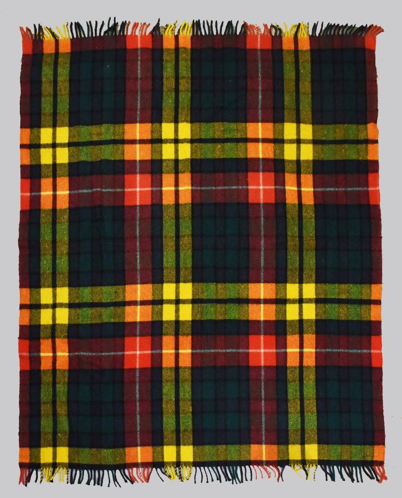 Vintage Earlwood Wool Blanket Or Shawl, Tartan Auction