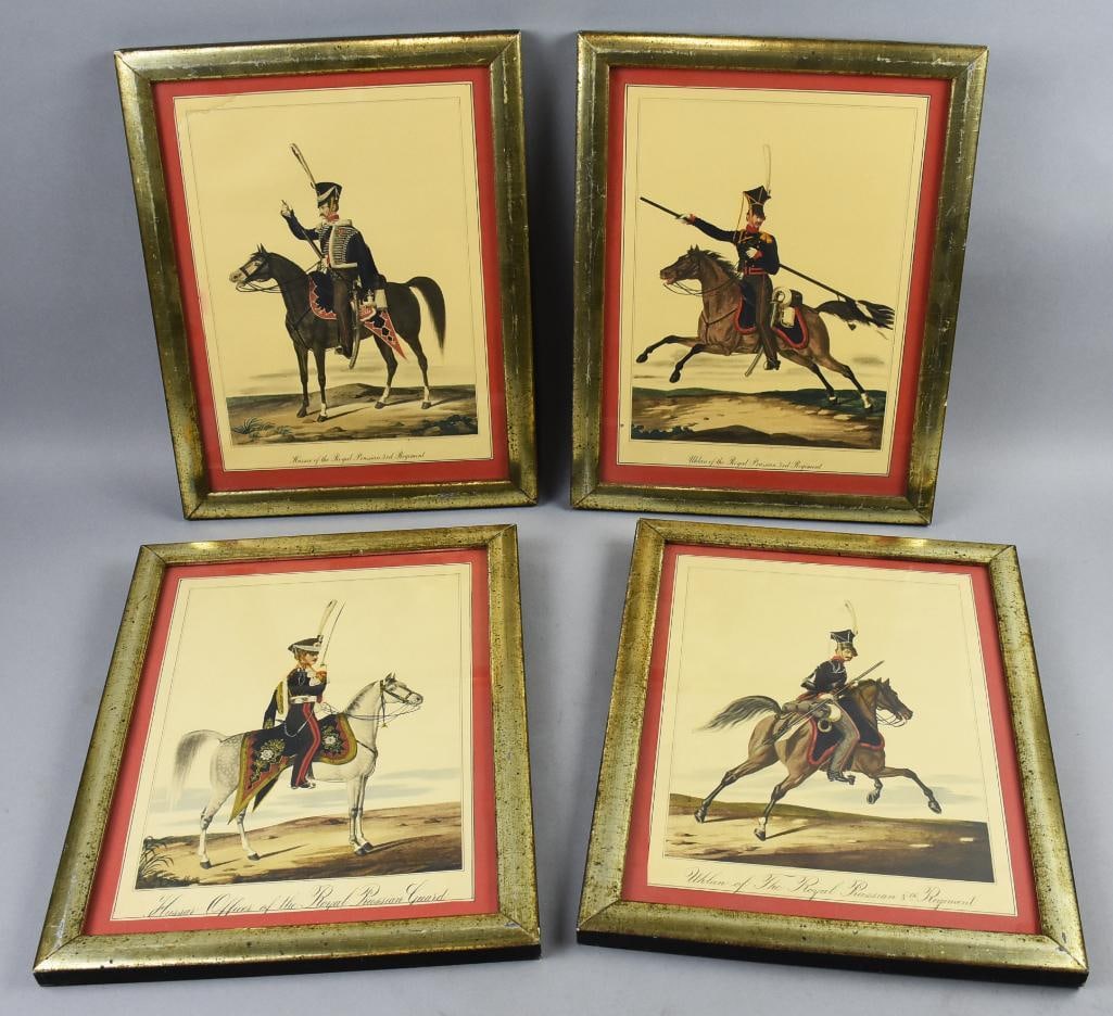 Antique Royal Prussian Soldier Lithograph Set (1 of 8)