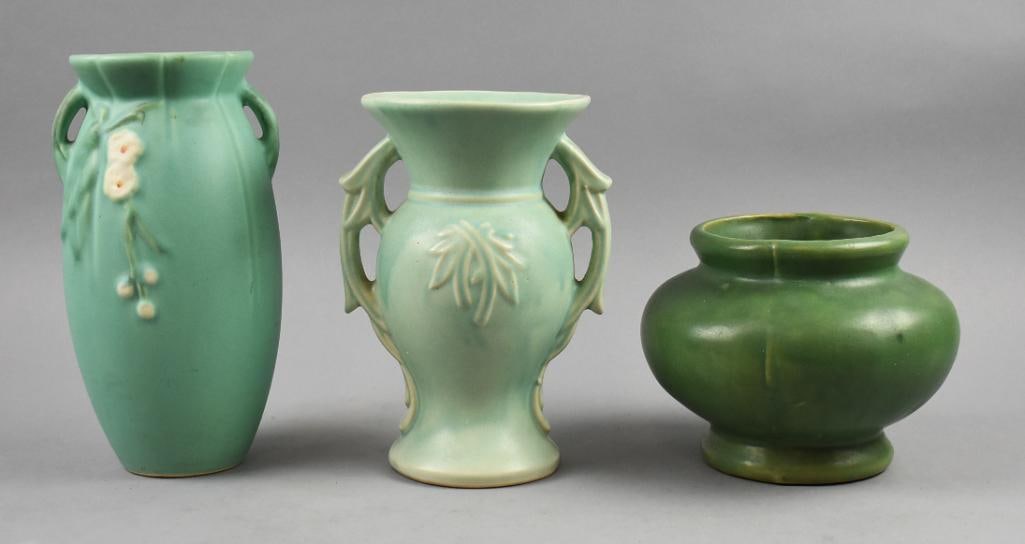 1920s & 1940s Weller & McCoy Art Pottery Vases (1 of 4)