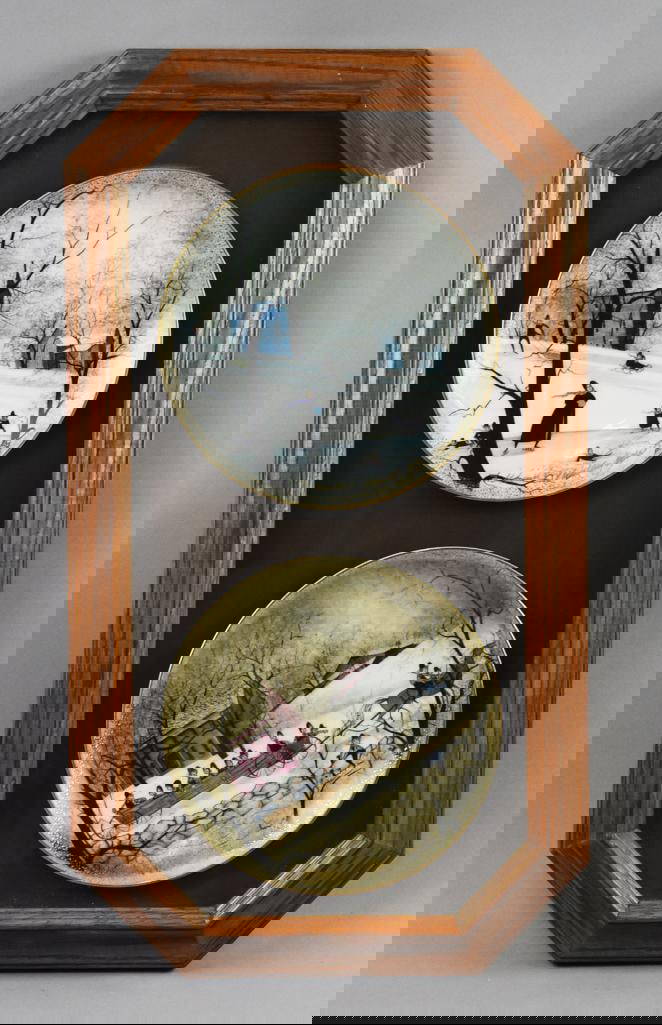 Patricia Buckley Moss (1933) Collector Plates, Signed Dec 17, 2023