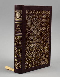 1980 The Poems of John Keats, Easton Press Book: Great book compilation called The Poems of John Keats with illustrations by David Gentleman. Published in 1980 by The Easton Press and measures 6.5" x 10.5"