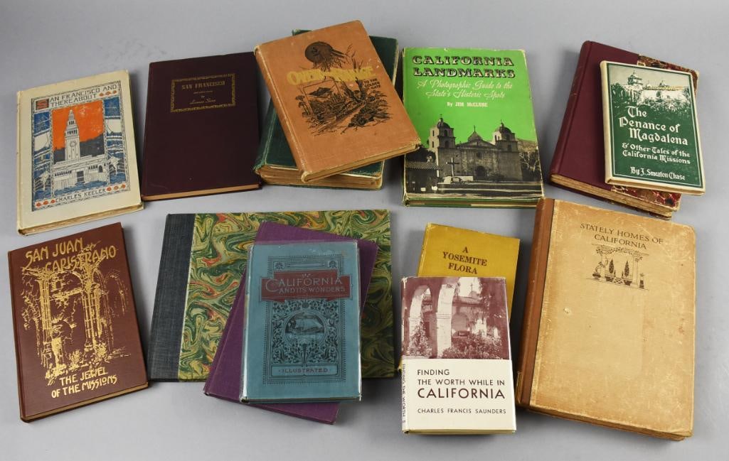 (14) Antique & Vintage Various Books on California (1 of 6)