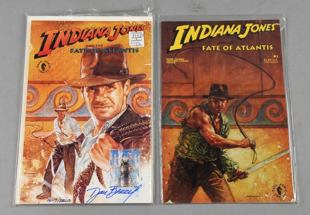 Dan Barry Signed Indian Jones Fate of Atlantis Comics (1 of 5)